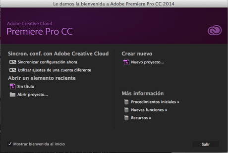 Primeros pinitos con Adobe Premiere: Configuración de nuestro primer proyecto