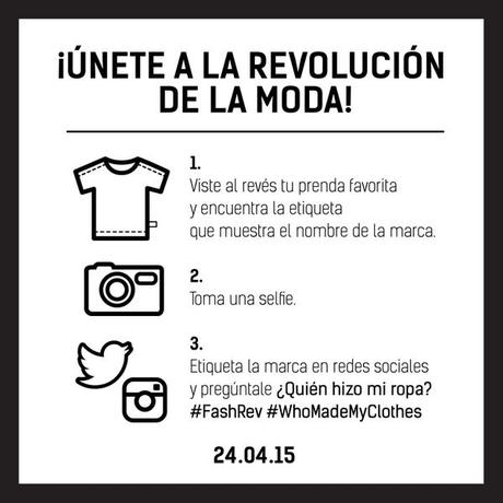 [#FashRev] Todas las actividades en España del Fashion Revolution Day 2015