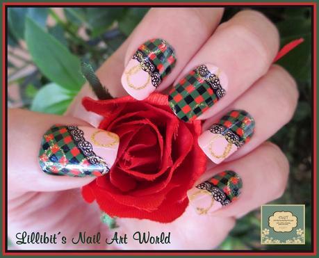 Nail Patch de cuadritos de Elyt.es