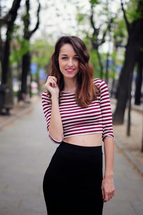 CROP TOP + FALDA MIDI