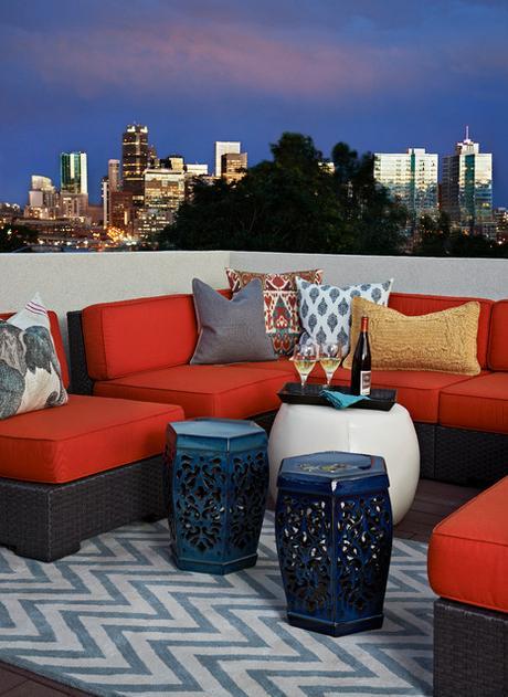 Colores primarios en tu decoración LoHi Private Residence eclectic-deck