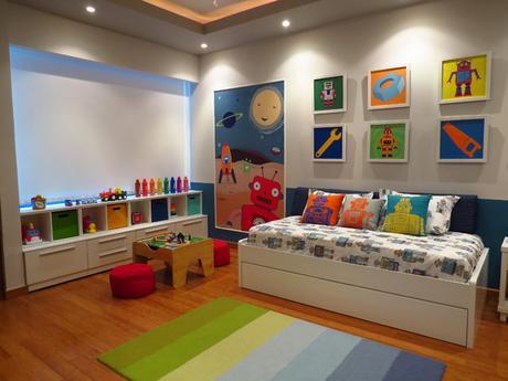 Colores primarios en tu decoración Robot Toddler room contemporary-kids
