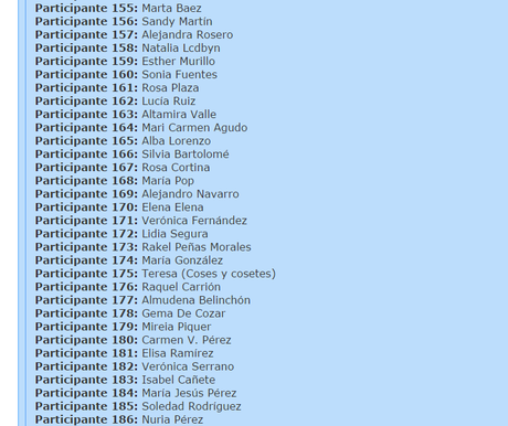 ¡¡¡¡Ya tenemos ganadora del sorteo!!!!