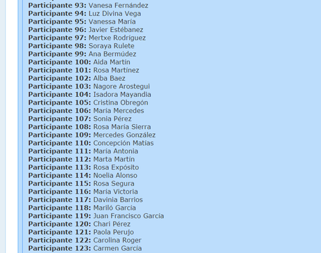 ¡¡¡¡Ya tenemos ganadora del sorteo!!!!