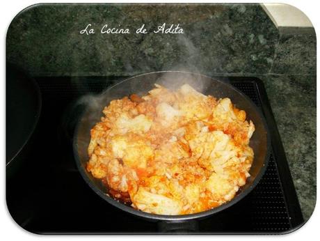 Coliflor rehogada (dieta)