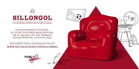 Gol TV lanza un sillón hinchable para que ver los partidos se transforme en una experiencia siempre única.