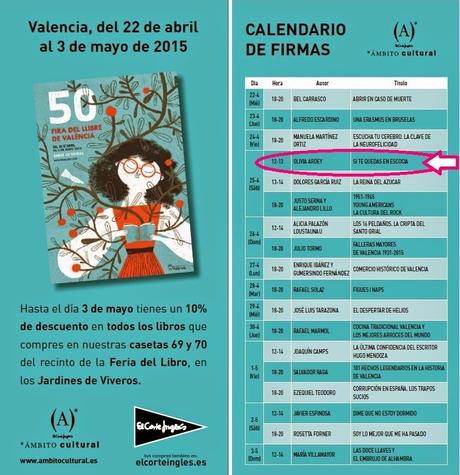 Os espero este fin de semana en la Feria del Libro de Valencia