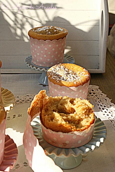 muffins de compota de manzana,magdalenas de compota de manzana,compota de manzana