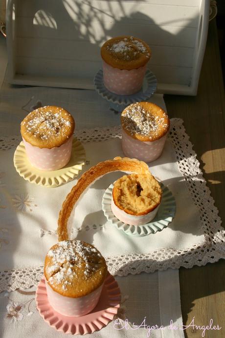 Muffins de compota de manzana,muffins de manzana, compota de manzan