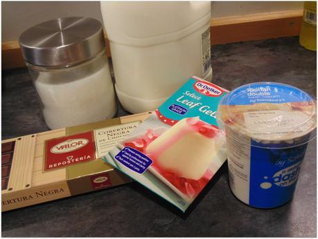 Panna cotta de chocolate