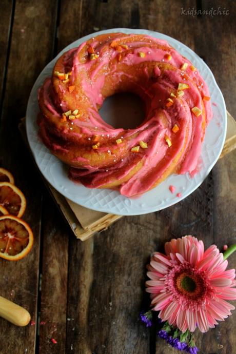 Bundt cake de Naranjas Sanguinas y romero