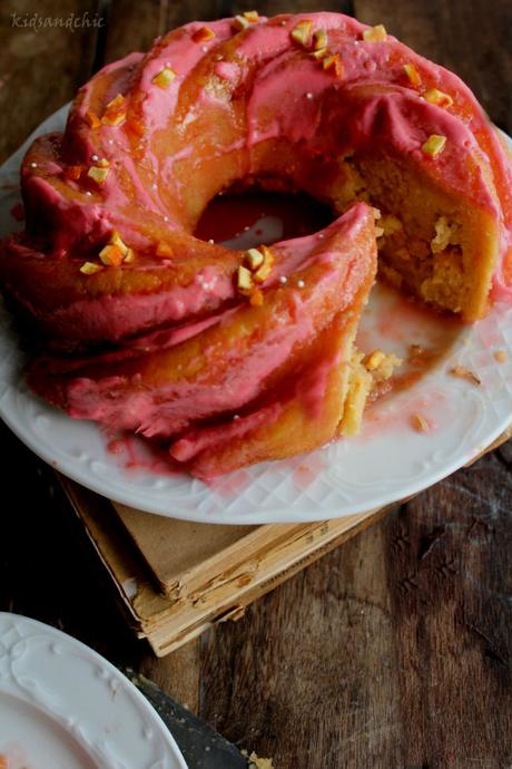 Bundt cake de Naranjas Sanguinas y romero