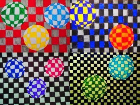 Arte óptico ( esferas )