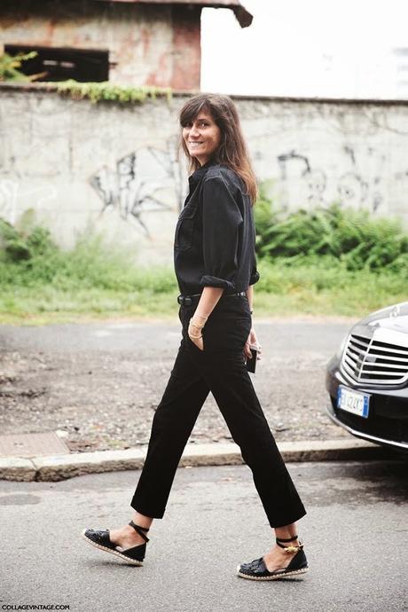 STREET STYLE INSPIRATION; FLAT ESPADRILLES.-