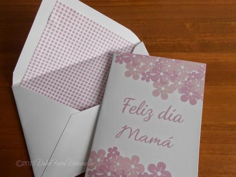 Kit imprimible y tarjeta para el día de la madre