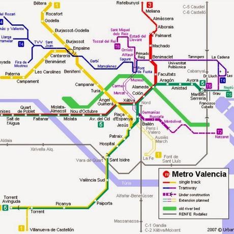 El metro de Valencia