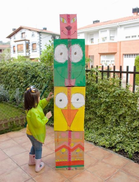Diy totem de cartón9 Taller de creactividad: Diy totem de cartón9