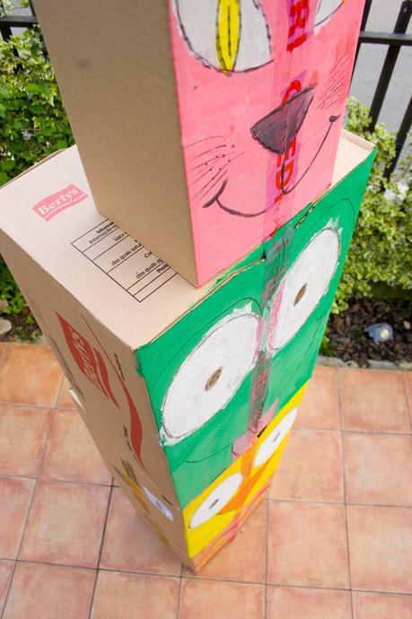 Diy totem de cartón10 Taller de creactividad: Diy totem de cartón10