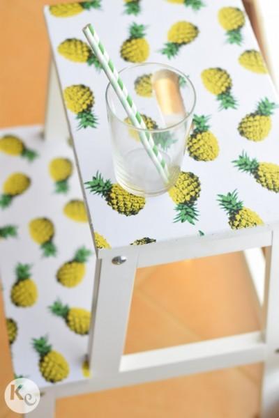 DIY #186. Renovar un taburete de Ikea/ Ikea stool renoval DIY. Ikea hack. Stool renoval