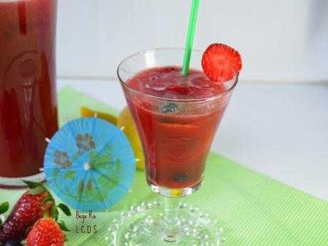 Limonada de fresas y arándanos (6º Reto BBSS)