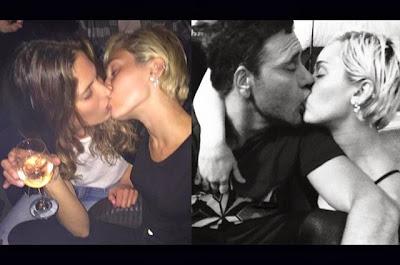 Miley Cyrus besa a todos en Las Vegas