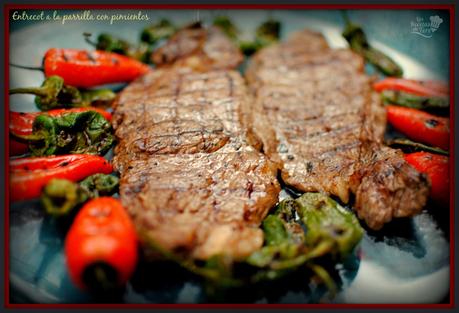 entrecot a la parrilla con pimientos tererecetas 05