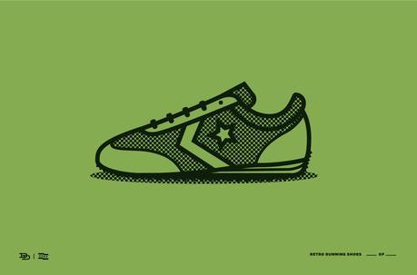 Dee Duncan, illustration, ilustración, Vintage running shoes