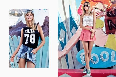 Frida Aase posa para H&M en coloridos estampados