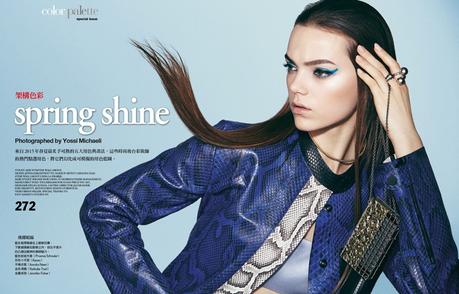 Jenna Earle luce pelo liso para Vogue Taiwan