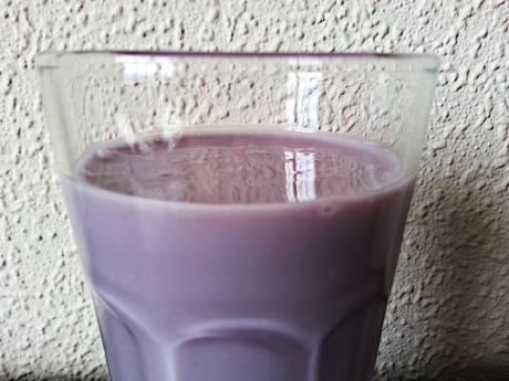 Batido de arándanos.