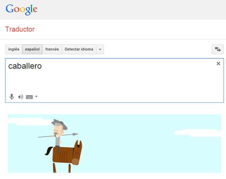 Google Translate homenajea a Cervantes con animaciones de 'Don Quijote'