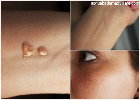 Básicos de Primavera con Flormar Swatch de la prebase iluminadora Double Radiance Primer en tono Champagne de Flormar