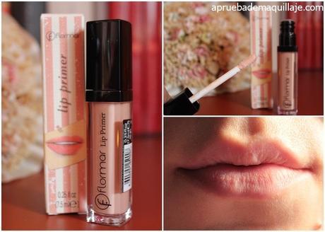 Primer de labios de Flormar swatch