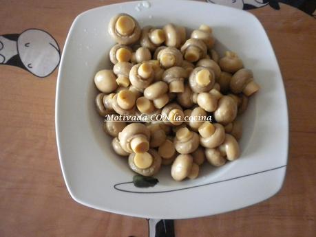 Costilla con champiñones