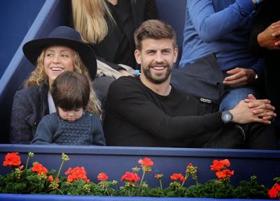 Milan, Shakira y Piqué, divertida tarde de tenis