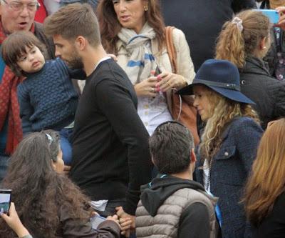 Milan, Shakira y Piqué, divertida tarde de tenis