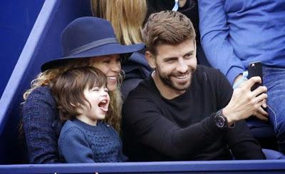 Milan, Shakira y Piqué, divertida tarde de tenis