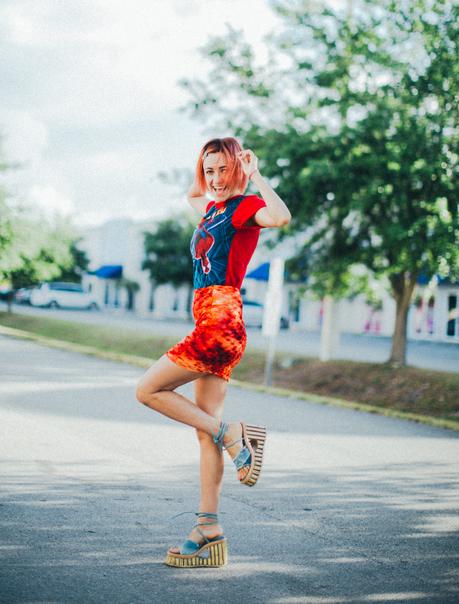 amintaonline35-Spiderman-american apparel-skirt