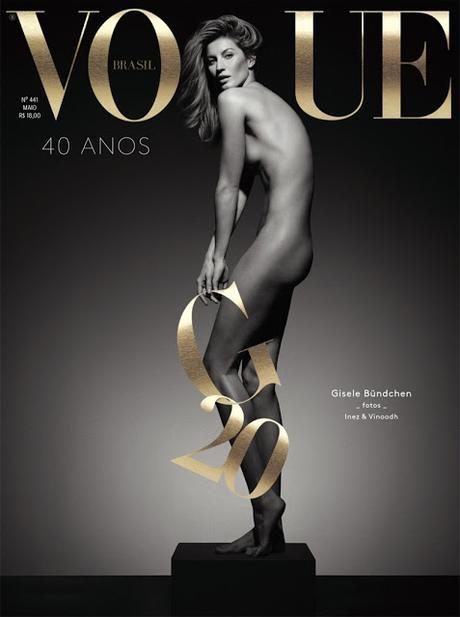 Gisele Bundchen se desnuda para la portada de Vogue Brasil