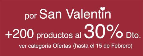 Por San Valentín +200 productos al 30% de descuento