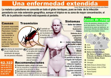 La malaria, una enfermedad extendida, vía Infografías en Castellano