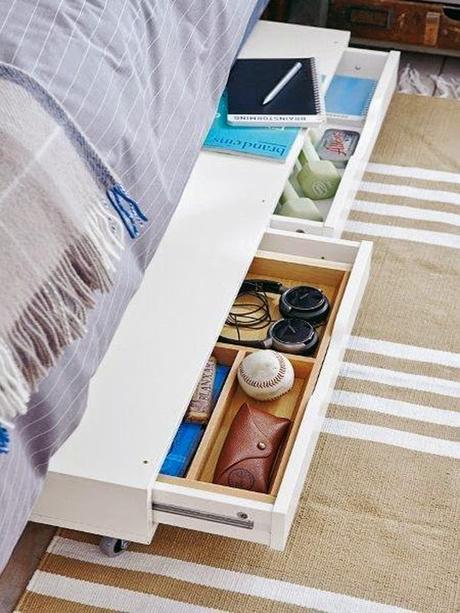TIPS DECO:  5 IDEAS PARA CONSEGUIR MÁS ESPACIO DE ALMACENAJE EN TU DORMITORIO