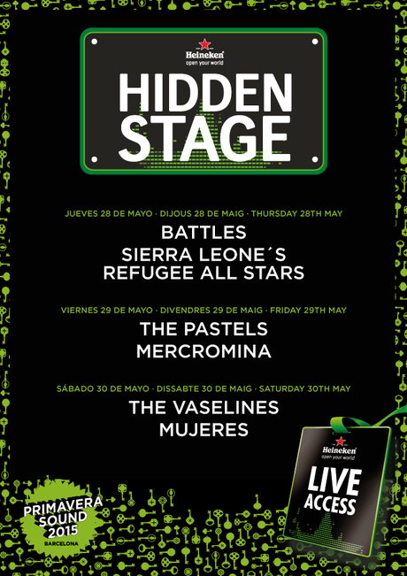 Programación completa del Hidden Stage Primavera Sound 2015
