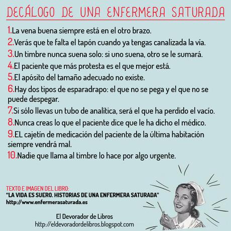 La vida es suero. Historias de una enfermera saturada