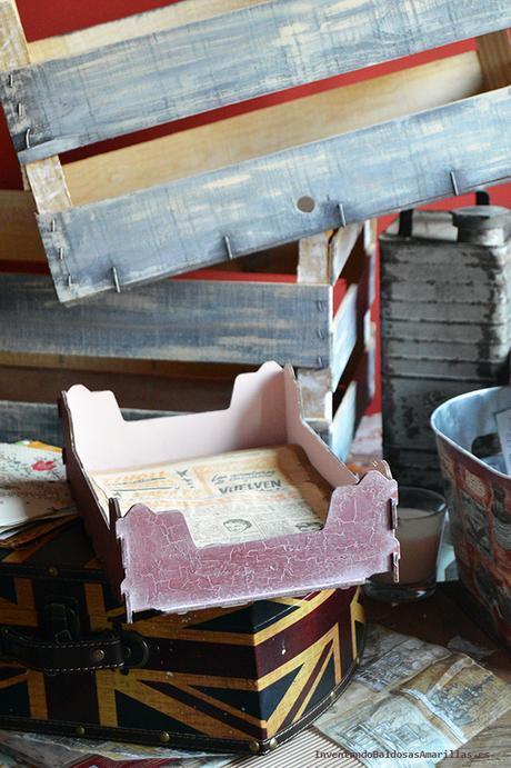 Caja a dos colores Decorar caja fresas