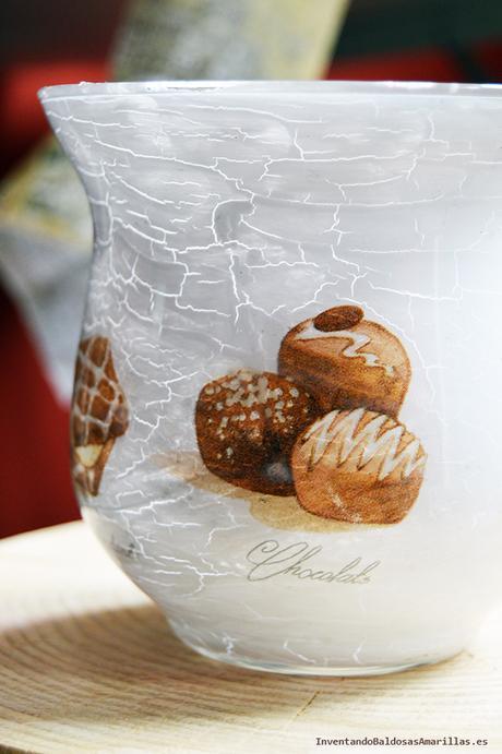 Decorar con servilletas cristal Decorar con servilletas cristal