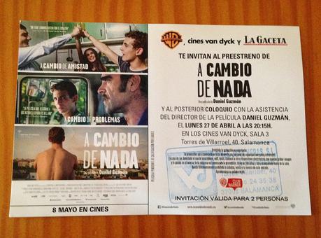Preestreno de 'A cambio de nada', de Daniel Guzmán