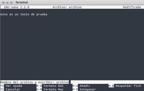 Que es el editor nano y como usarlo para cosas sencillas en Ubuntu Que es el editor nano y como usarlo para cosas sencillas en Ubuntu