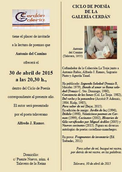 Lectura de Antonio del Camino