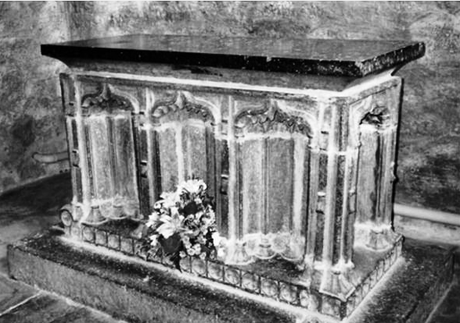 Endelienta, mártir con vaca.